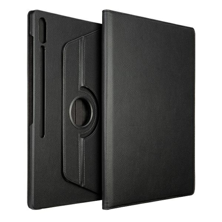 Husa tableta tip carte, compatibila Samsung Galaxy Tab S9 Ultra, negru, TPU, 14.6"