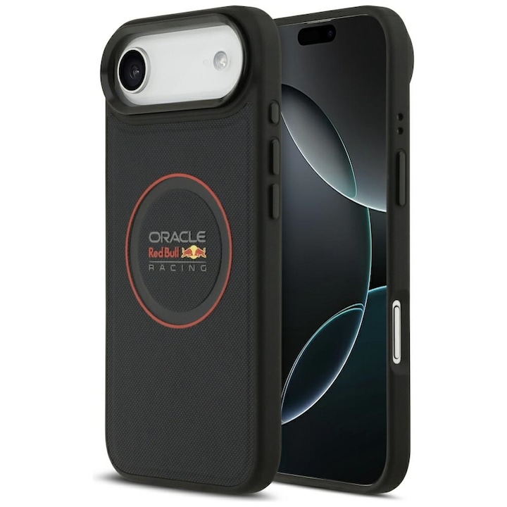 Husa telefon Red Bull Meshed Red Ring & Metal Buttons MagSafe, granat, TPU/PC, compatibila cu iPhone Air