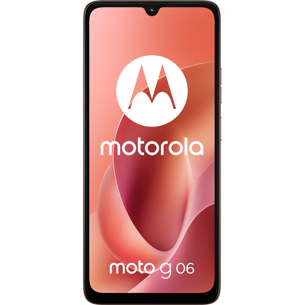 Telefon MOTOROLA G06, 64GB, 4GB RAM, Dual SIM, Arabesque Orange