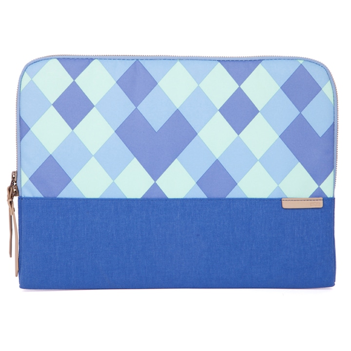 Husa sleeve STM Grace pentru laptop 11" /MacBook Air 11", Blue Diamonds