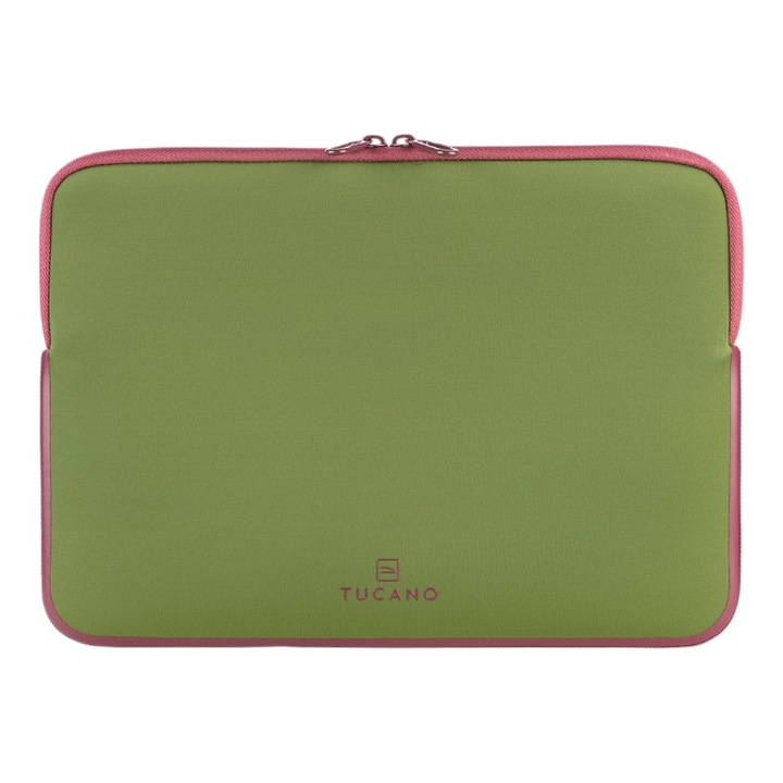 Husa laptop, Tucano, neopren, pentru MacBook Air 13"/Pro 13", 32x23.5x2.20cm, verde/roz