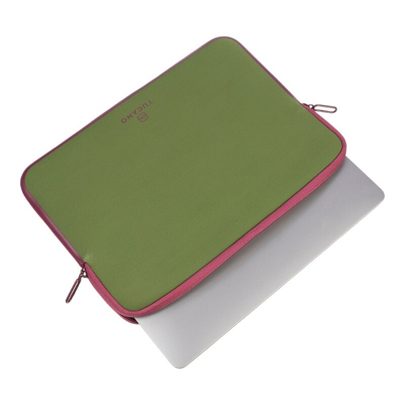 Husa laptop, Tucano, neopren, pentru MacBook Air 13"/Pro 13", 32x23.5x2.20cm, verde/roz