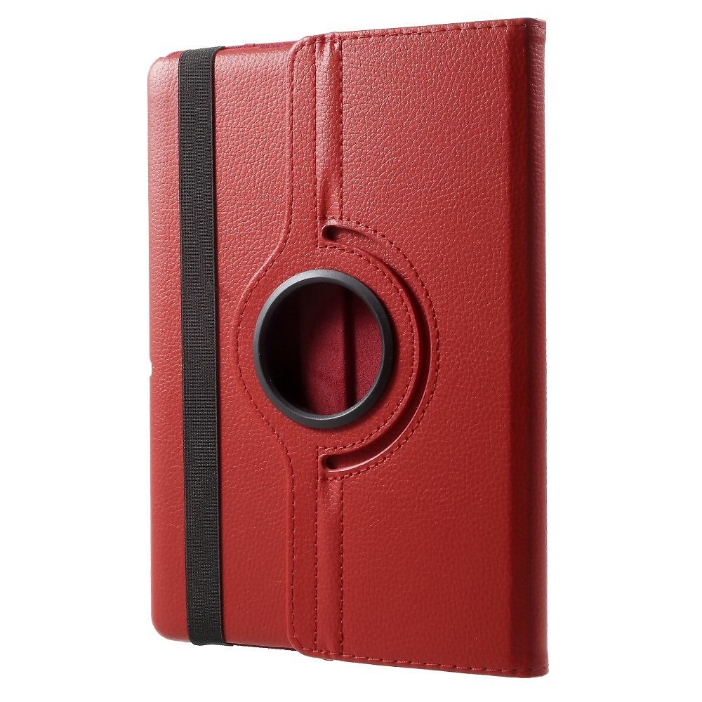 Husa Rotativa Tableta pentru Samsung Tab S6 Lite 10.4 2022, Stand Portret si Landscape, Inchidere Sigura, Prindere Elastica, Smart Design, Universala 10, Rosu