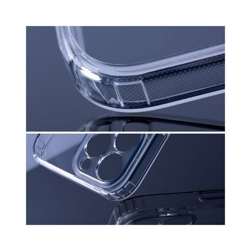 Husa Upzz Mag Cover Compatibila Cu iPhone 15 Pro, Tehnologie Air Cushion, Protectie La Camera, Transparenta