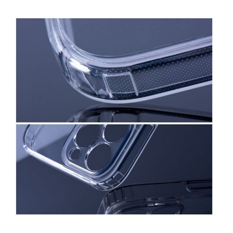 Husa Upzz Mag Cover Compatibila Cu iPhone 15 Pro, Tehnologie Air Cushion, Protectie La Camera, Transparenta