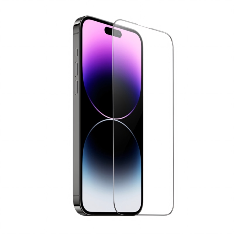 Folie de protectie ecran, full screen, rezistenta la zgarieturi si socuri, margine neagra, pentru iPhone 13/13 Pro
