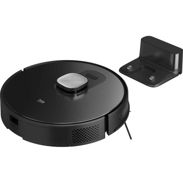 Aspirator Robot BEKO VRR70214VB, 0.4l, Autonomie maxima 150 min, Wi-Fi, Functie Mop, Negru