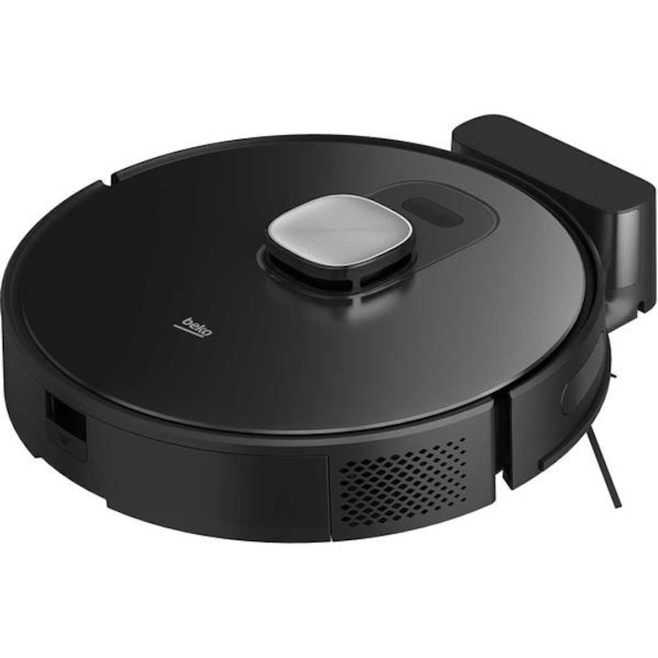 Aspirator Robot BEKO VRR70214VB, 0.4l, Autonomie maxima 150 min, Wi-Fi, Functie Mop, Negru