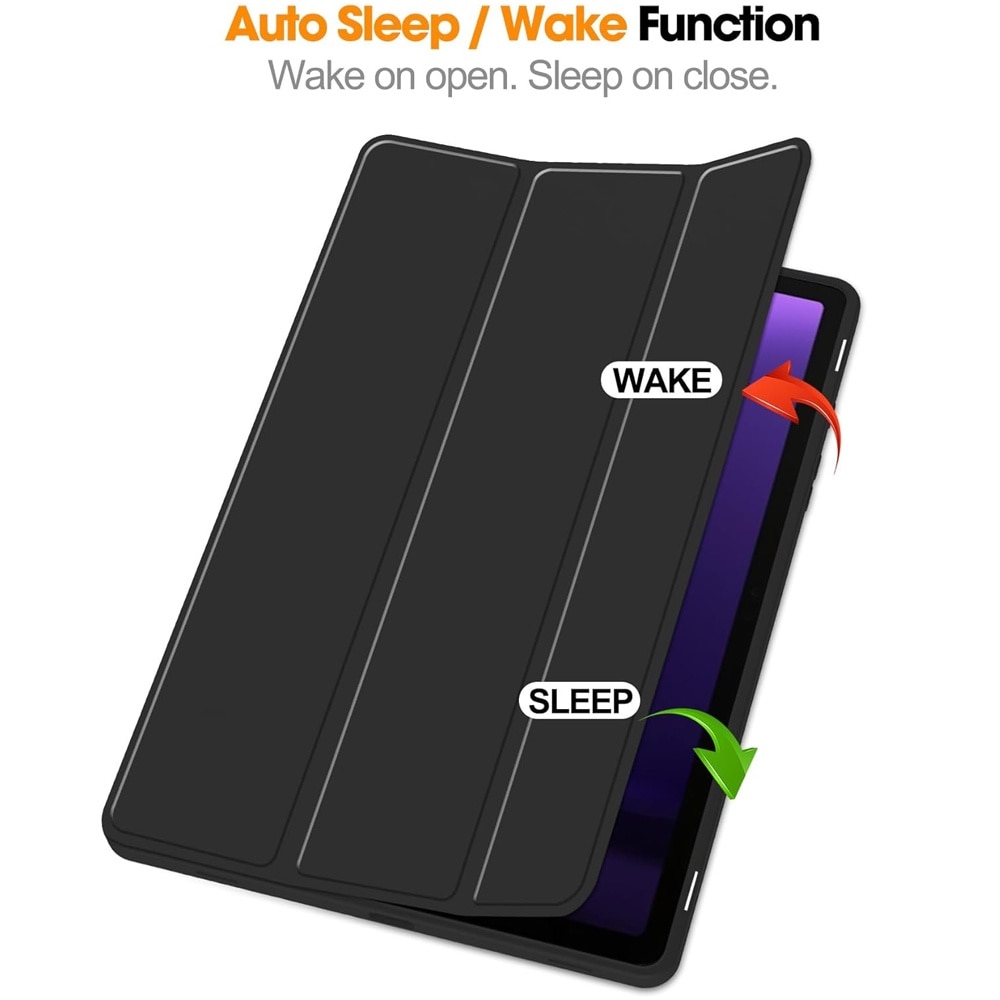Husa compatibila cu iPad Air 2019 / iPad Pro 2017, 10.5 inchi, Tip carte, Comando Smart Protect, Protectie completa, Functie Wake & Sleep, Configurare Tip Stand, Negru