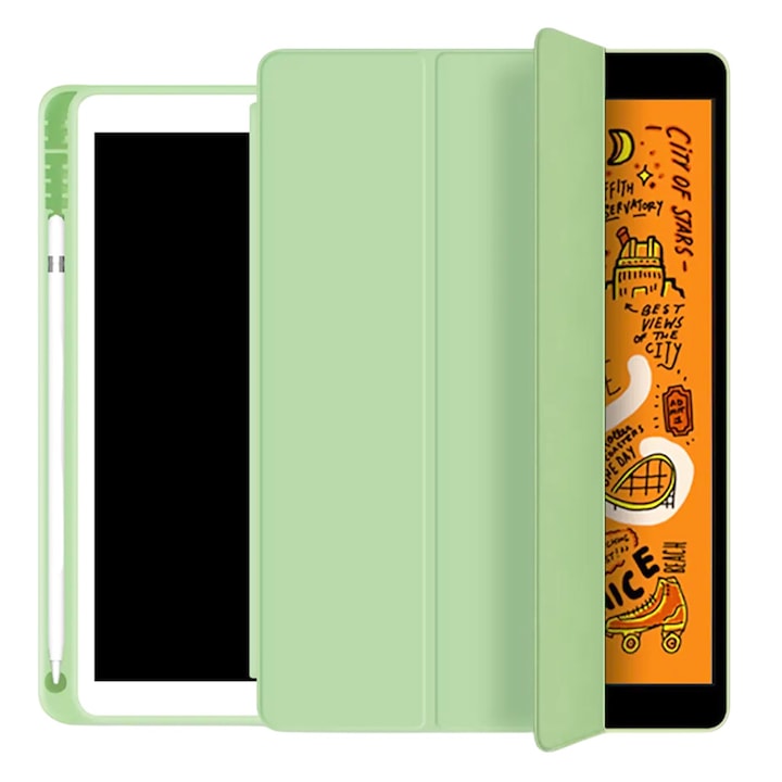 Husa Tableta FlexPro pentru Xiaomi Pad 6 Pro, Protectie Completa, Functie Stand, Suport Creion, Verde Matcha