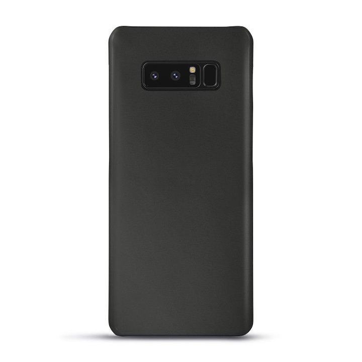 Husa Matte Effect pentru Samsung Galaxy Note 8 Black, Silicon