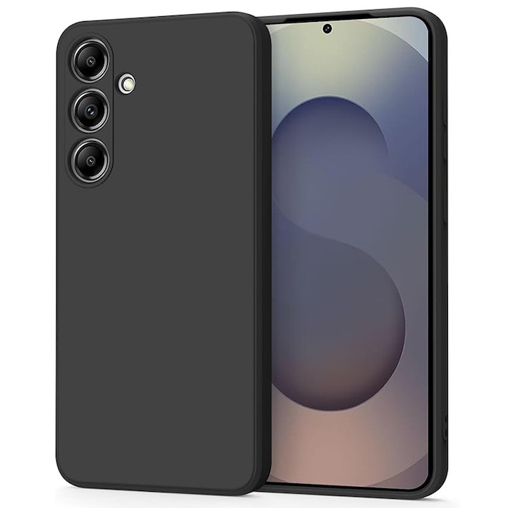 Husa pentru Samsung Galaxy A26, silicon lichid, Calitate Premium, Interior din Microfibra, Protectie Sporita, Antisoc, Negru