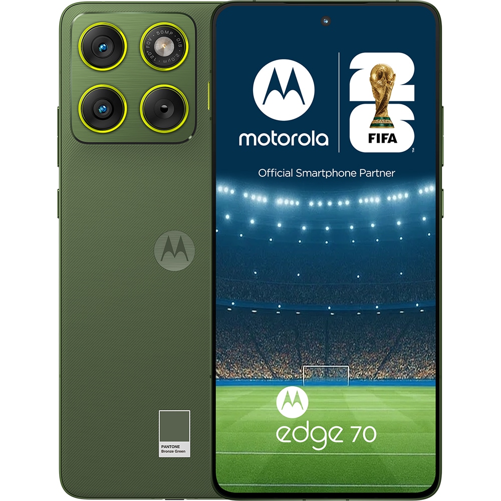 Telefon MOTOROLA Edge 70, 512GB, 12GB RAM, Dual SIM, Bronze Green