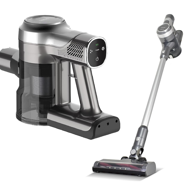 Aspirator electric, Bruno, BRN-0160, 200W, 2 in 1, Argintiu / Negru