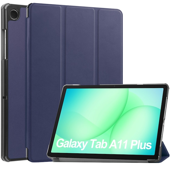 Husă pentru tabletă Fold Pro, albastră, 360° protecție, pentru Samsung Galaxy Tab A11 Plus/A9 Plus