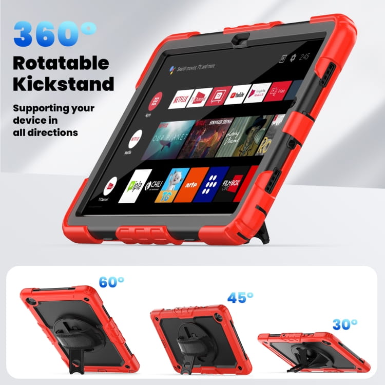Husa pentru Samsung Galaxy TAB A7 10.4" (T500) cu curea de umar rosie