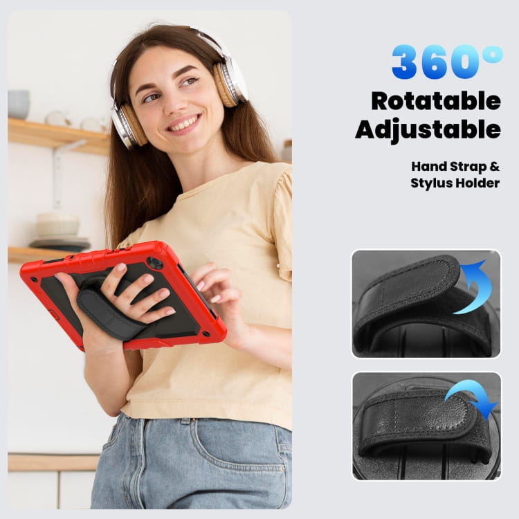 Husa pentru Samsung Galaxy TAB A7 10.4" (T500) cu curea de umar rosie