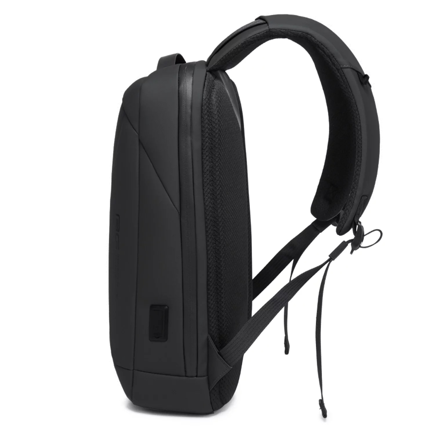 Rucsac pentru laptop 15.6" Bange, waterproof, 46x30x15 cm, capacitate 24L, cu sistem antifurt si port USB, negru