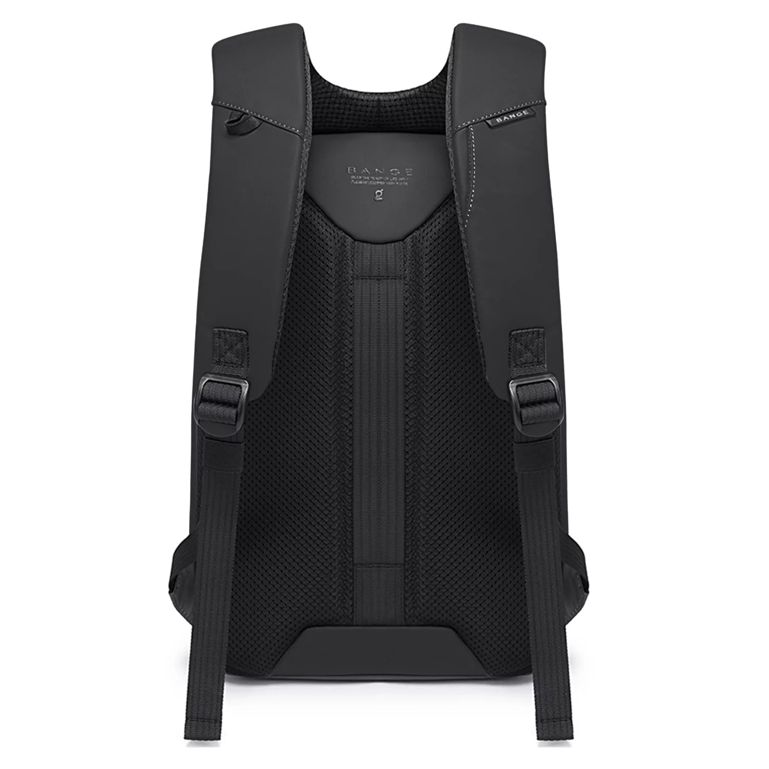 Rucsac pentru laptop 15.6" Bange, waterproof, 46x30x15 cm, capacitate 24L, cu sistem antifurt si port USB, negru