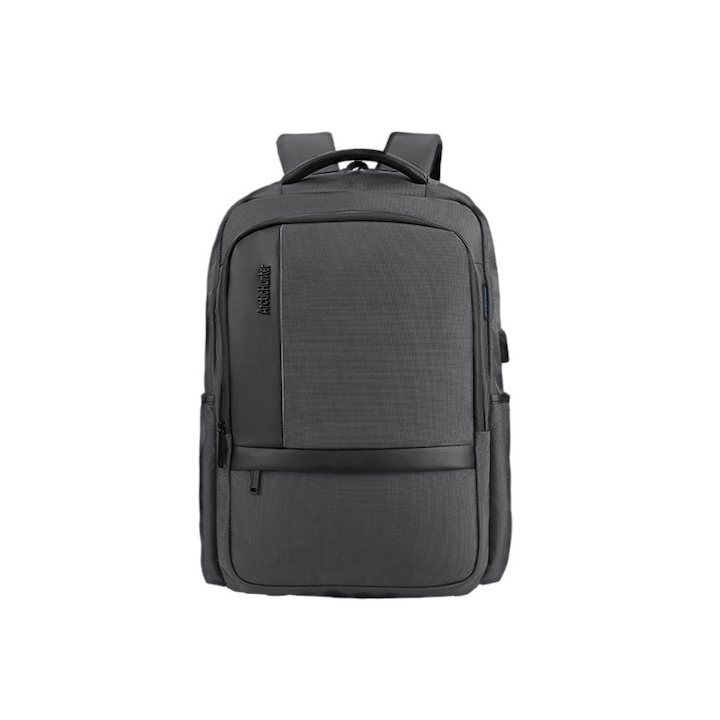 Rucsac laptop Arctic Hunter, Poliester, 15.6 inch, Gri