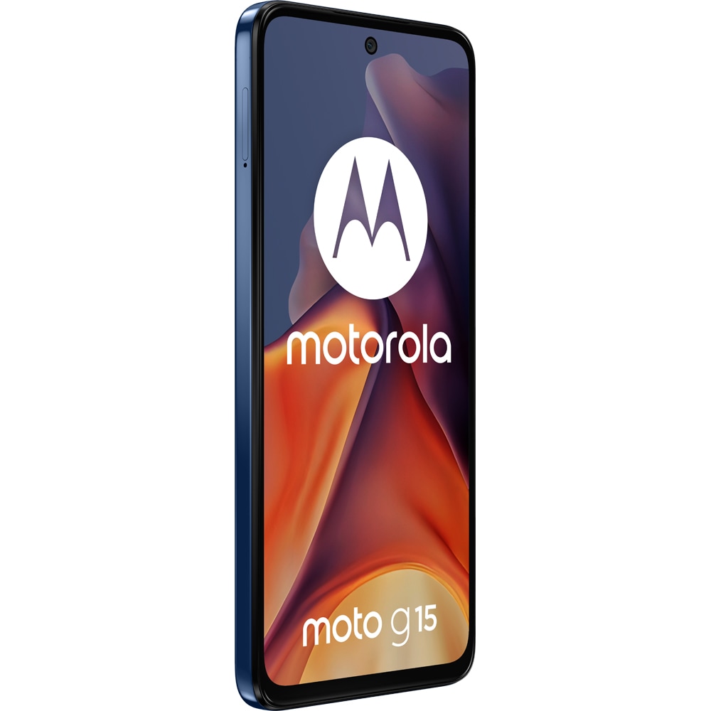Telefon MOTOROLA Moto G15, 128GB, 8GB RAM, Dual SIM, Sea Blue