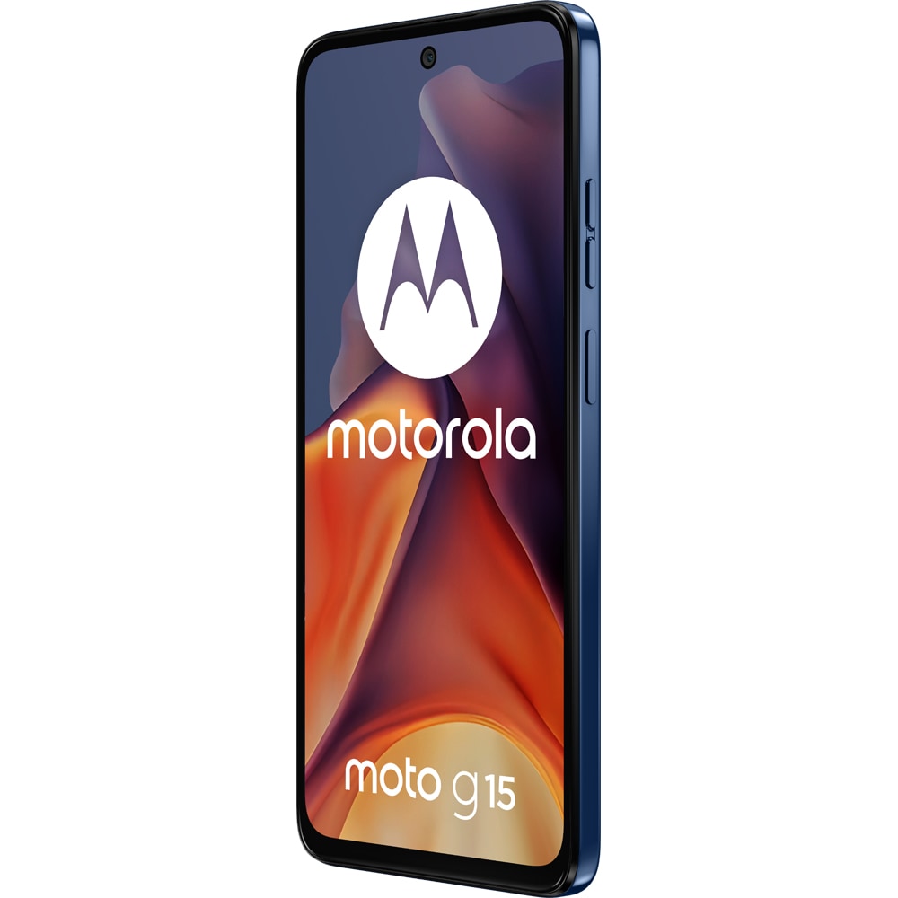Telefon MOTOROLA Moto G15, 128GB, 8GB RAM, Dual SIM, Sea Blue