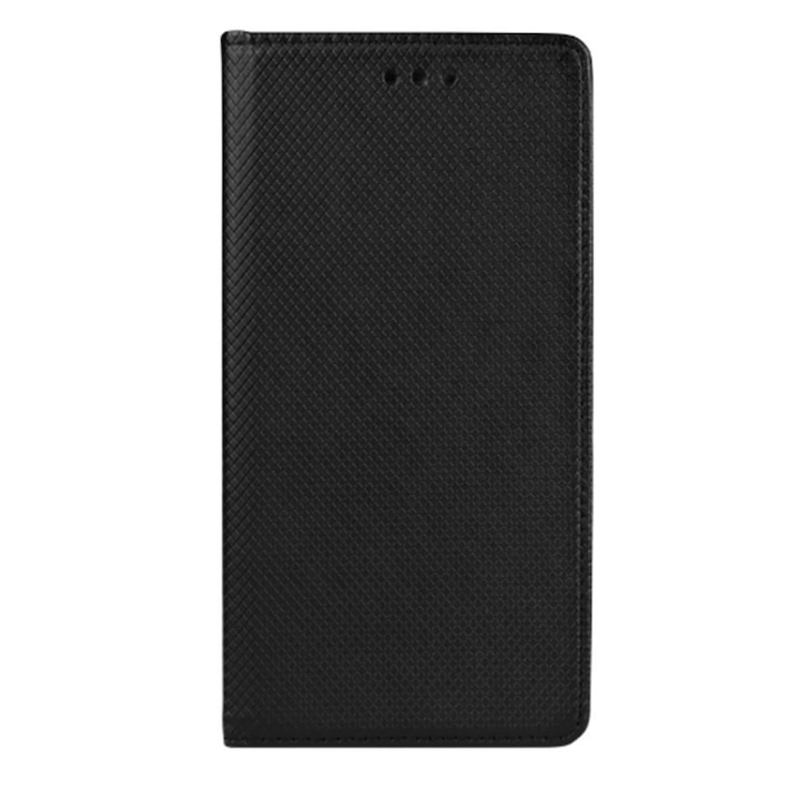 Husa G-Tech tip carte pentru Samsung Galaxy A21S, premium book, inchidere magnetica, buzunar card, Black