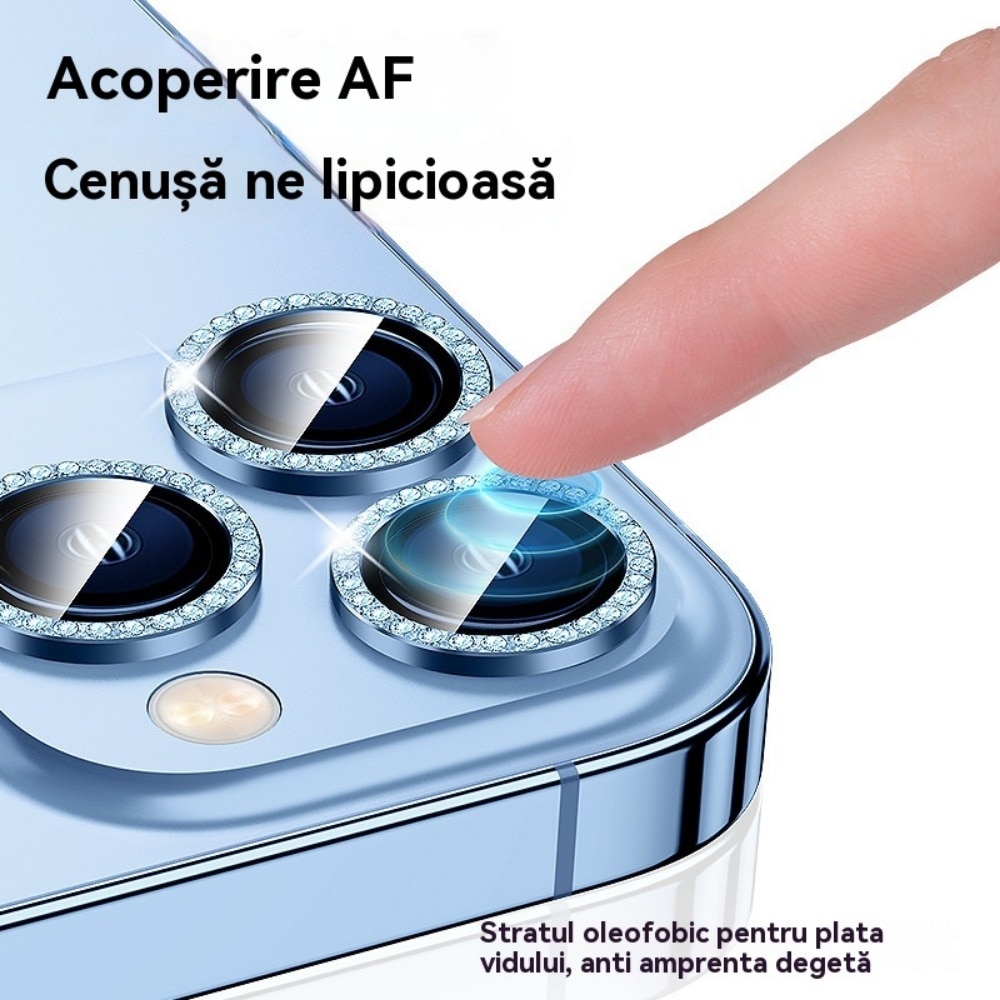 Folii protectie camera, pentru iPhone 15/ pentru 15 Plus, durabil, rezistent la zgarieturi, rezistent la apa, rezistent la ulei, usor de instalat, elegant, Roz