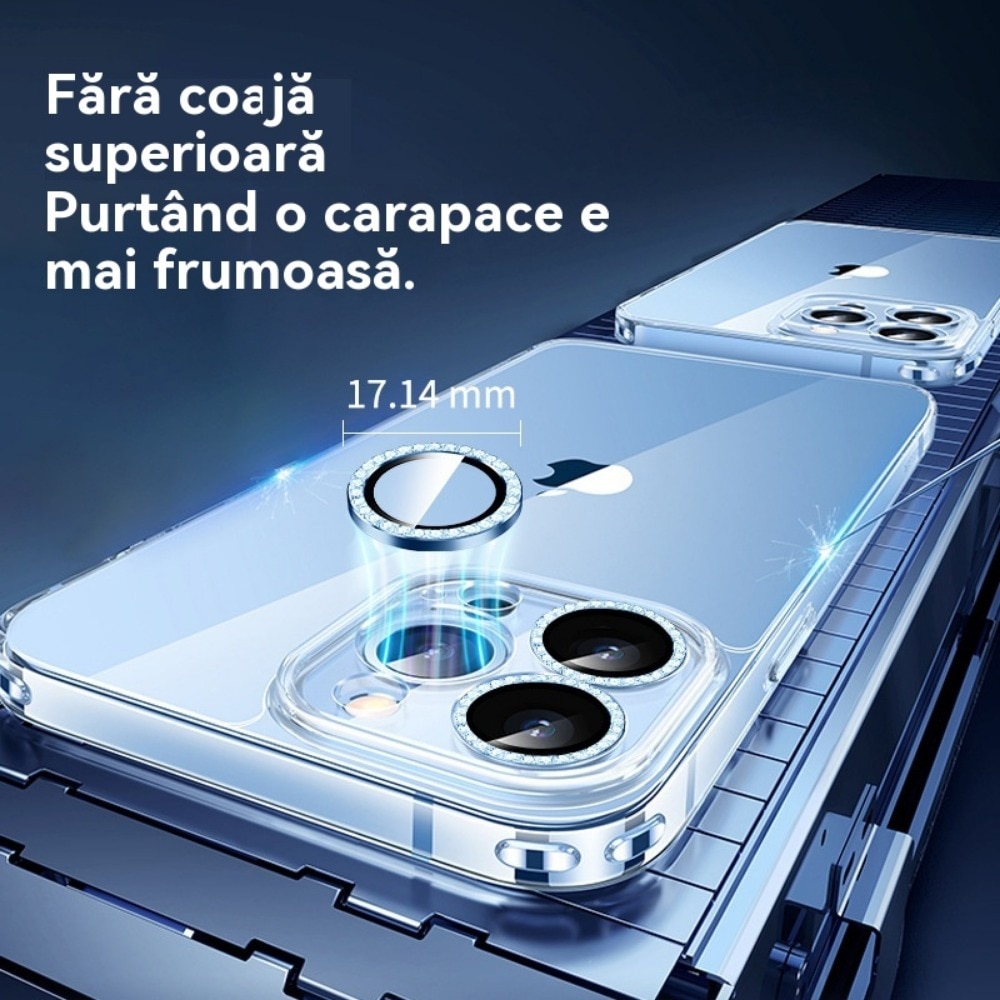 Folii protectie camera, pentru iPhone 15/ pentru 15 Plus, durabil, rezistent la zgarieturi, rezistent la apa, rezistent la ulei, usor de instalat, elegant, Roz