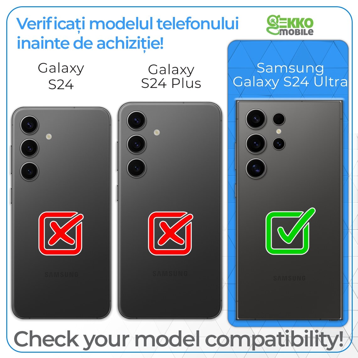 Kit Folii Camere pentru Samsung Galaxy S24 Ultra, protectie lentile individuale, din sticla, cu ghidaj alinere, Transparente, contur AURIU