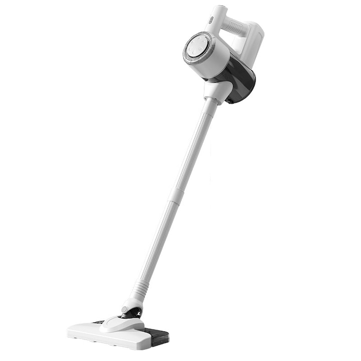 Aspirator fara fir, 120W, umed/uscat, aspirare si suflare, putere de aspirare 12000Pa, filtrare de inalta eficienta, rotatie flexibila 270°, reincarcabil, alb