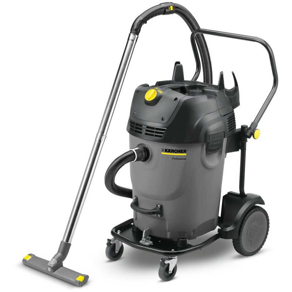 Aspirator profesional, Karcher NT 65/2 Tact, 65L, 2760W, 685x560x905mm, negru/gri