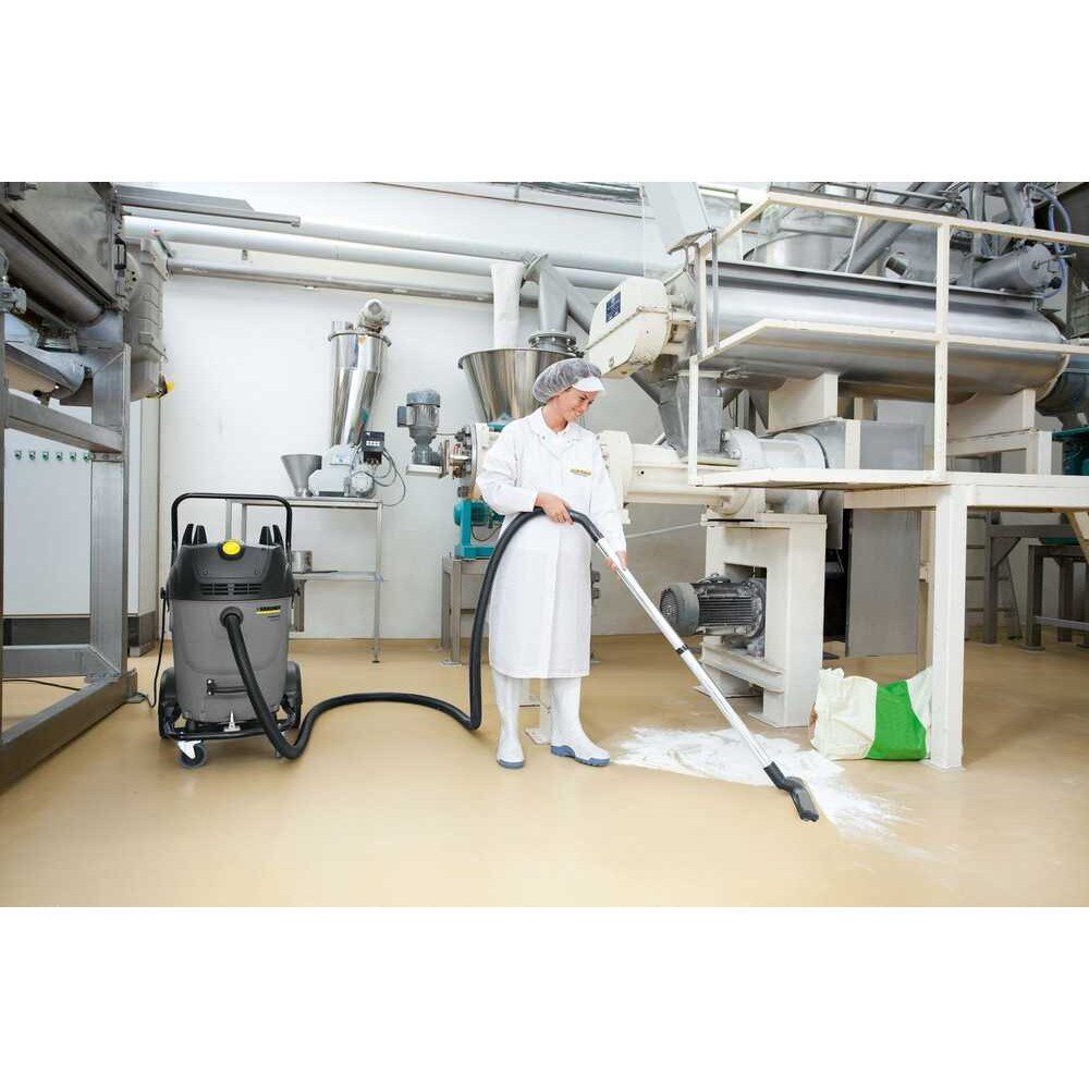 Aspirator profesional, Karcher NT 65/2 Tact, 65L, 2760W, 685x560x905mm, negru/gri