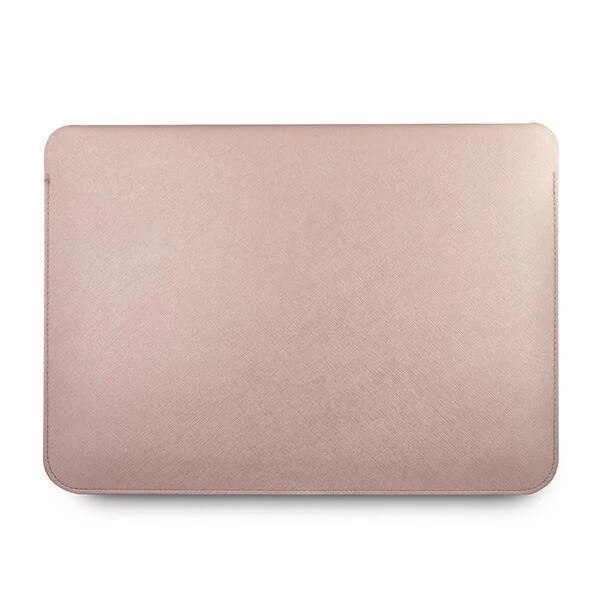 Husa Guess Saffiano Script compatibila cu laptop 13 inch Pink