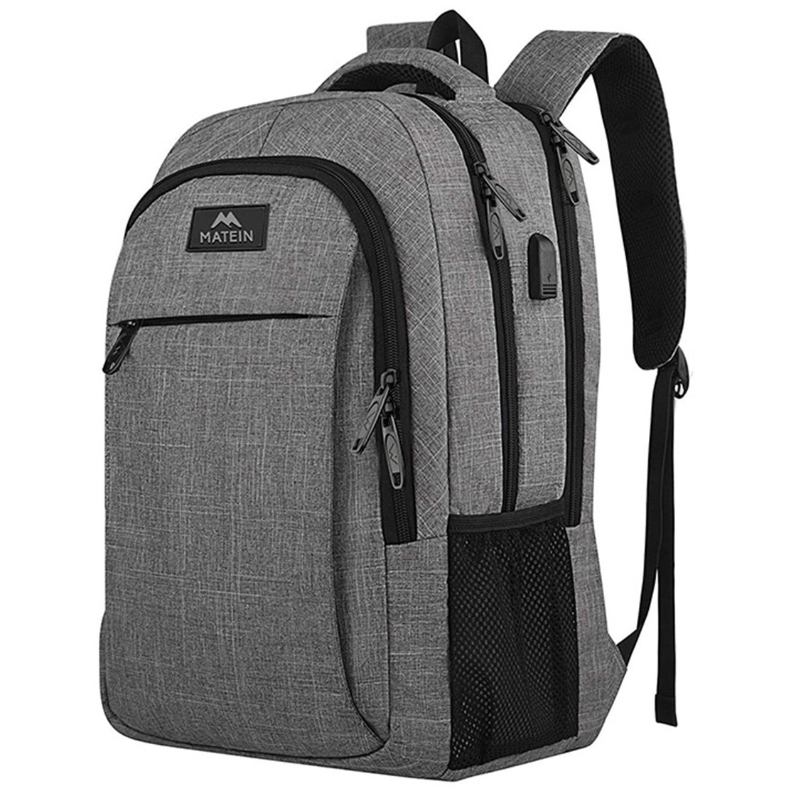 Rucsac laptop de afaceri Enforose, 15.6 inch, capacitate mare, compartimente multifunctionale, impermeabil, culoare abanos