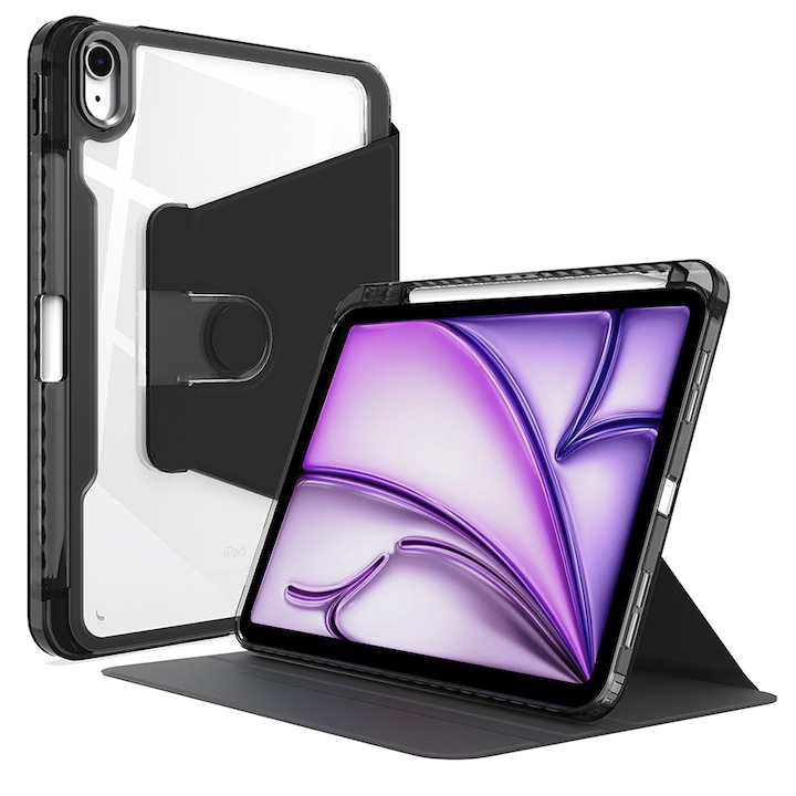 Husa pentru iPad Air 11 (2024), Accesorio Crystal Vision, Black