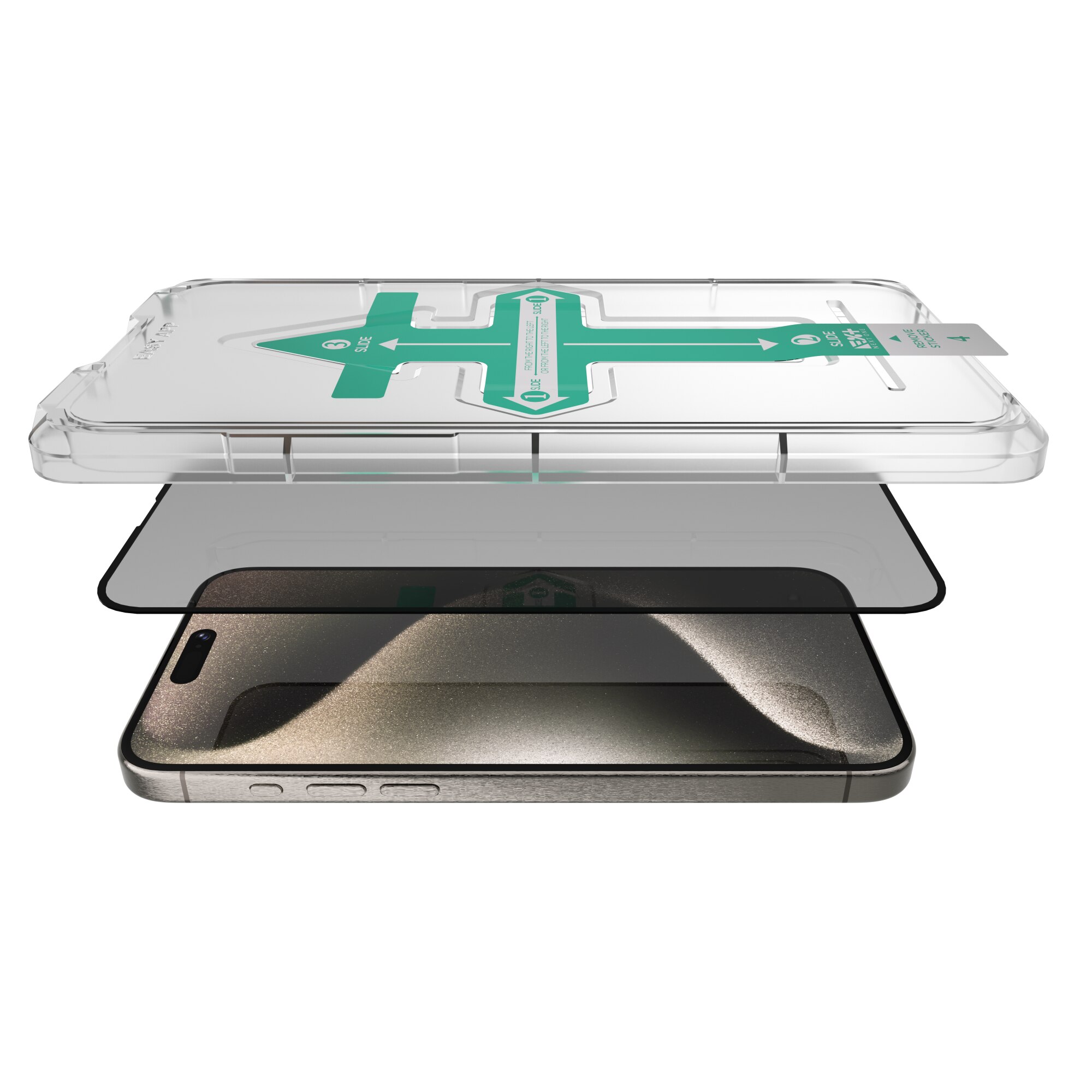 Folie de protectie din sticla Privacy NOA pentru iPhone 15 Pro (2023)