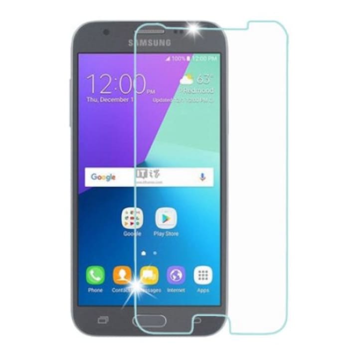 Folie de sticla pentru Samsung Galaxy J3 2017 Case Friendly (compatibila cu orice husa) - Diamond Clear