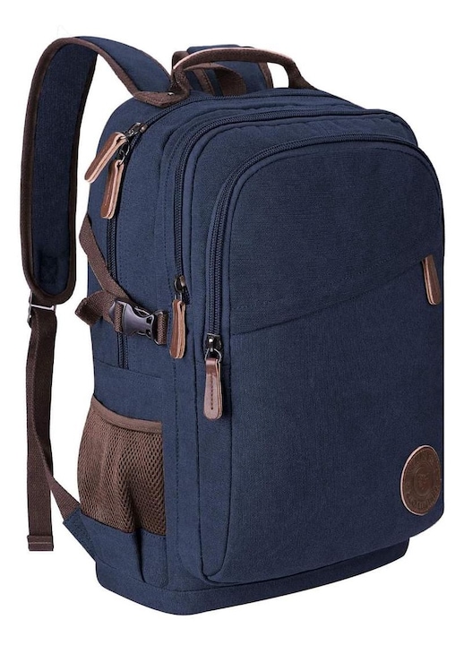 Rucsac pentru laptop, impermeabil, albastru inchis, 48x31x16cm