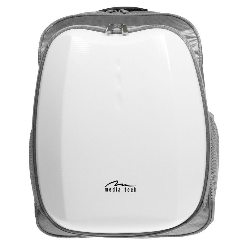 Rucsac pentru laptop, Media-tech, MT2106W, TECHNOBACK 15.4", Alb/Gri