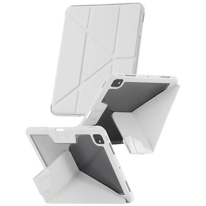 Carcasa Care by PanzerGlass Y compatibila cu iPad Pro 13 inch 2024 / 2025, Light Gray