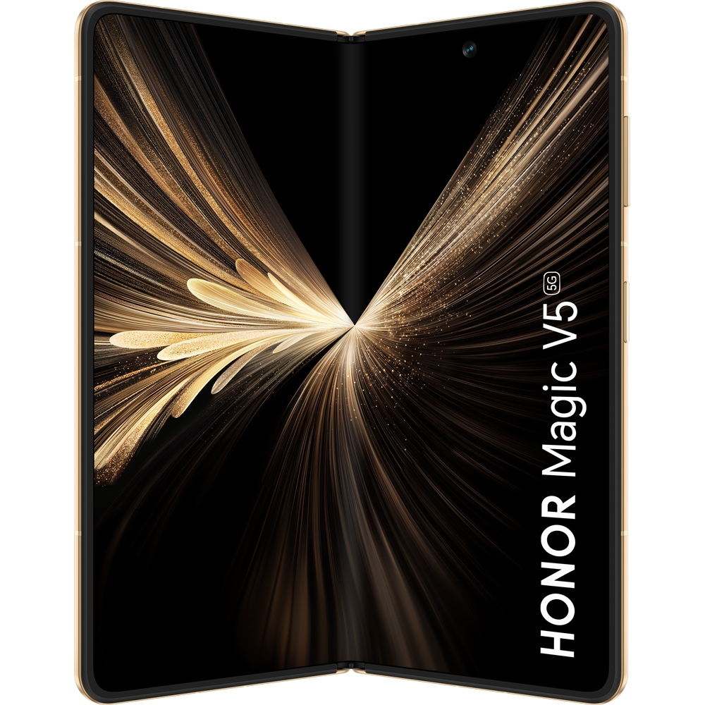 Telefon HONOR Magic V5 5G, 512GB, 16GB RAM, Dual SIM, Dawn Gold