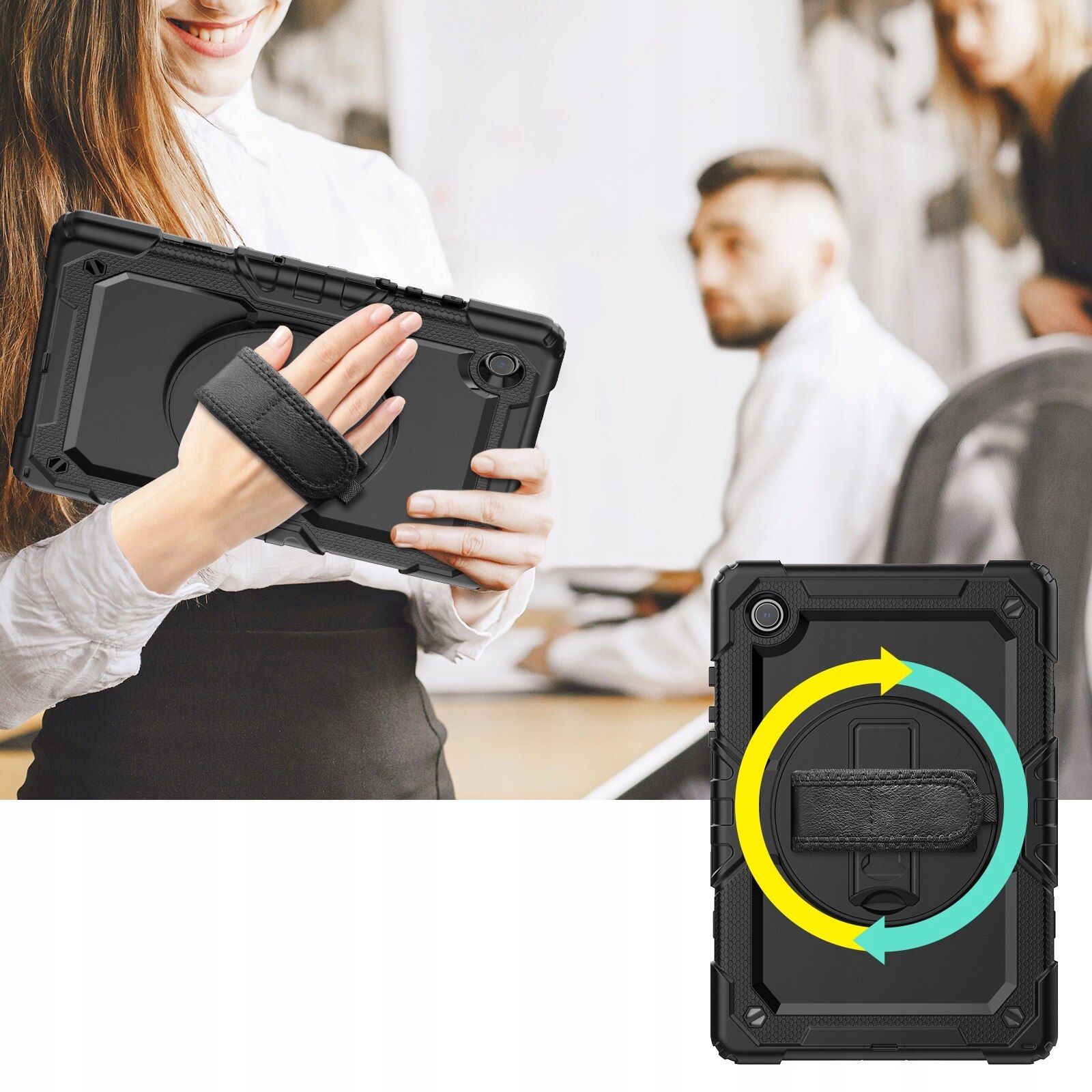Husa Samsung Galaxy Tab A8 10.5", Silicon, Negru