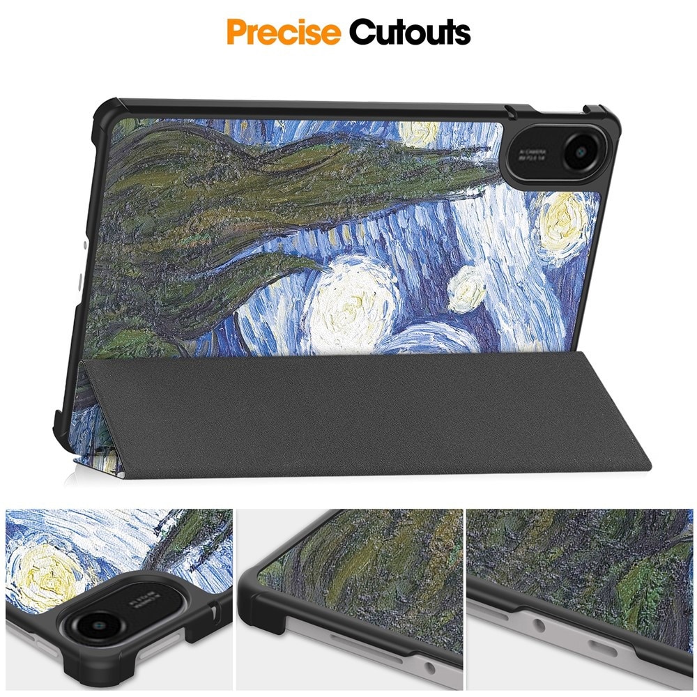 Husa pentru Xiaomi Redmi Pad 2 Pro tip stand functie sleep/wake-up si inchidere magnetica, protectie 360 - Starry Night