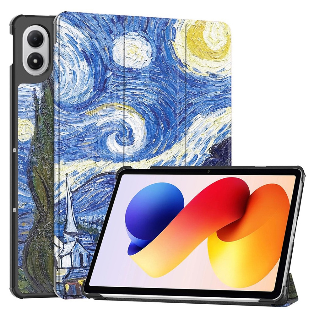 Husa pentru Xiaomi Redmi Pad 2 Pro tip stand functie sleep/wake-up si inchidere magnetica, protectie 360 - Starry Night
