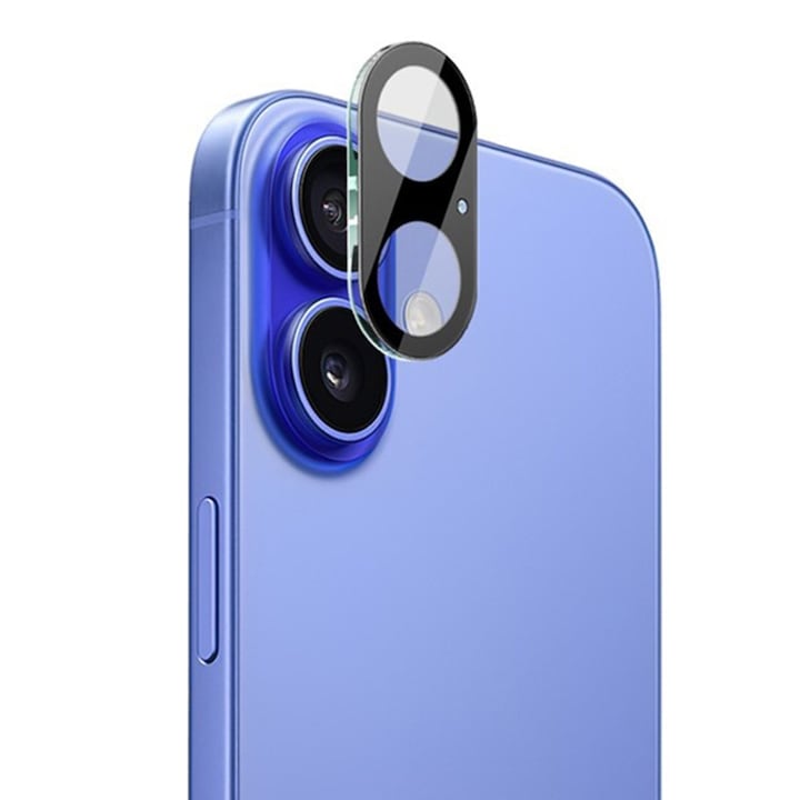 Folie Camera pentru iPhone 17 - Techsuit Full Camera Glass - Black