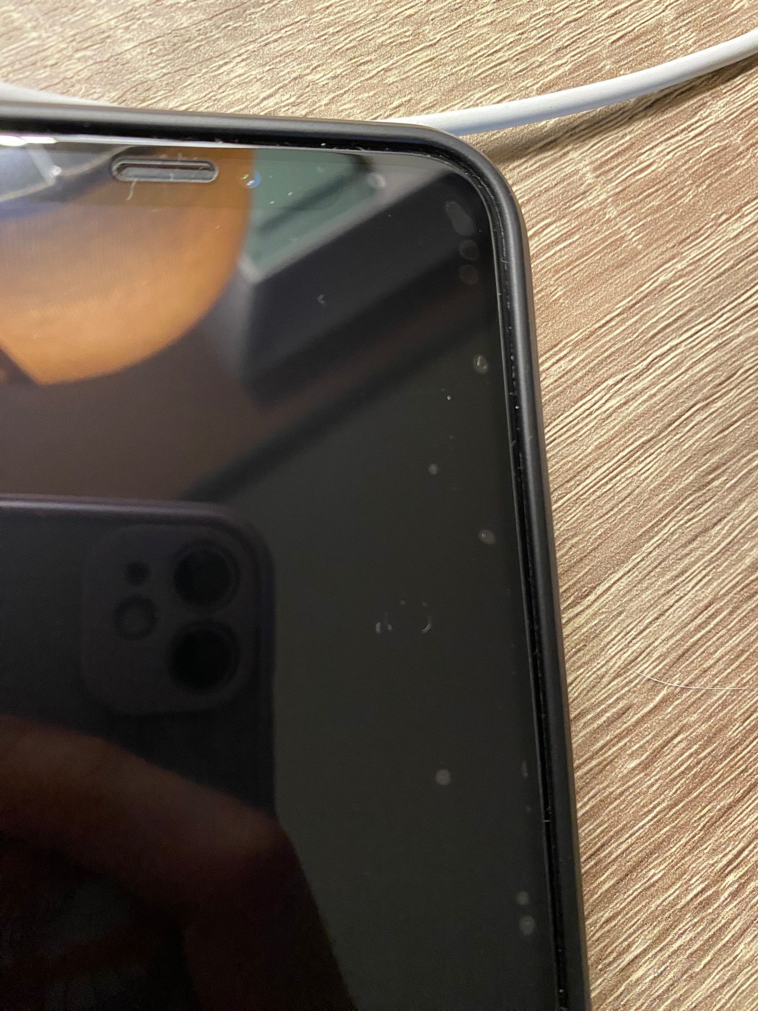 Folie sticla 9D compatibil cu IPhone X / XS - Contur negru