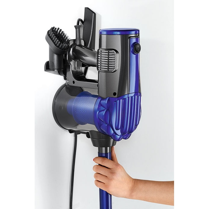 Aspirator vertical 2 in 1 fara sac, albastru