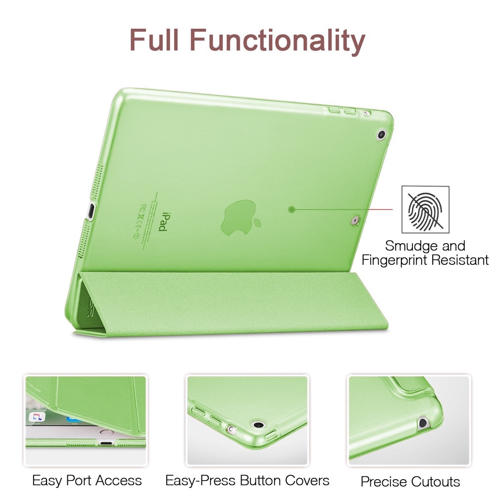 Husa inteligenta pentru iPad Air 2, magnetica verde