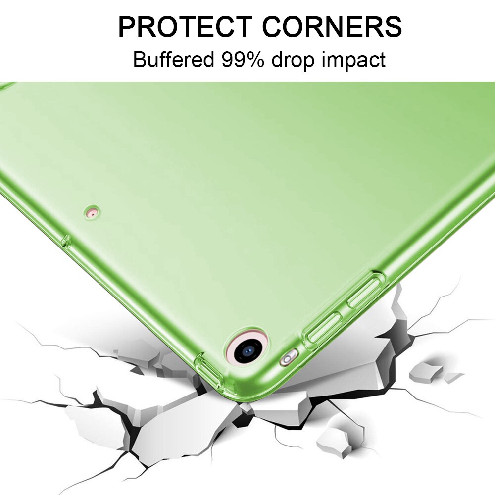 Husa inteligenta pentru iPad Air 2, magnetica verde